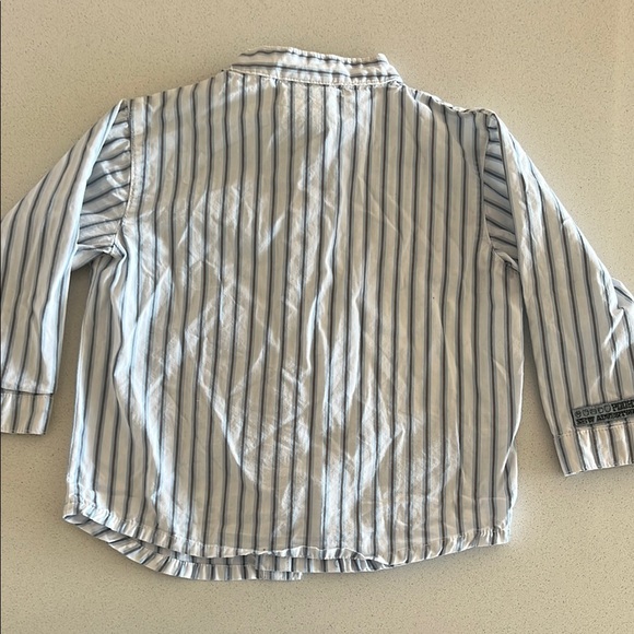 Disney Blue and White Striped Button Down Shirt - Picture 2 of 2